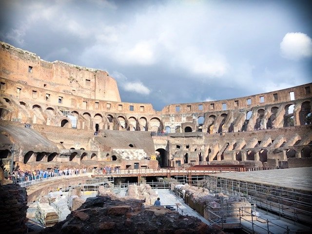 Visiting the Colosseum with the Hop On Hop Off Rome tour