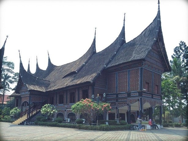 A traditional house at Taman Mini, one of the attractions in Jakarta