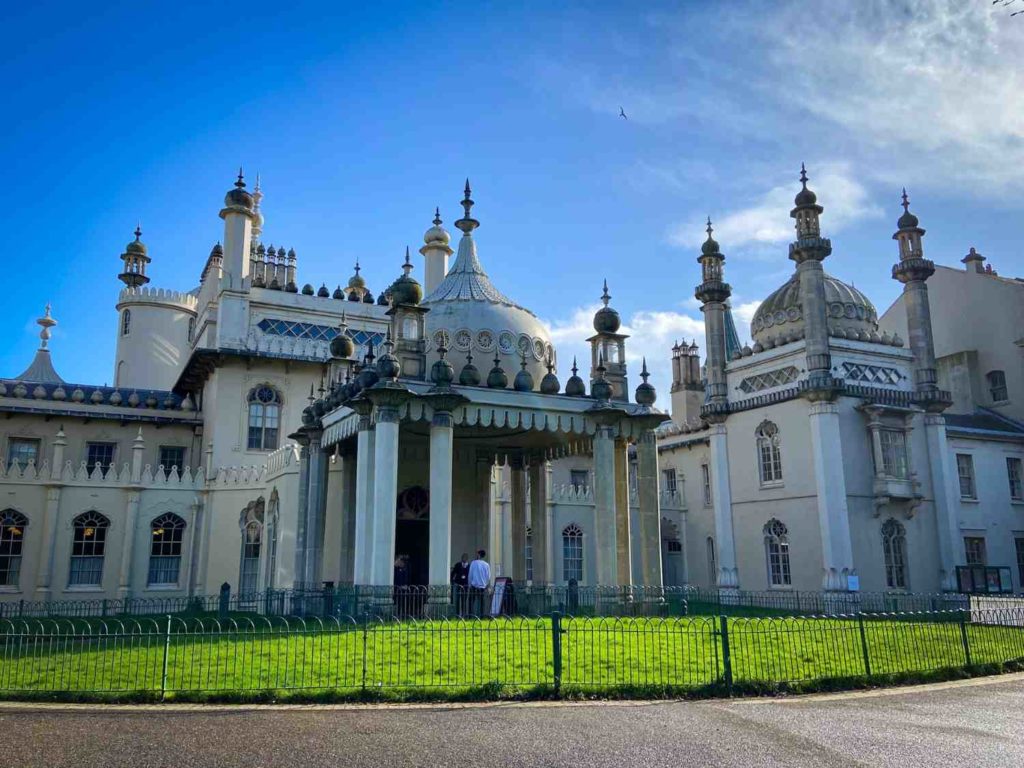 The front entrance of the Royal Pavilion at Brighton, England