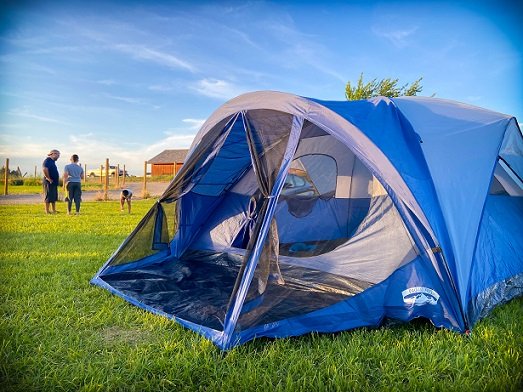A tent, one of the most important car camping essentials