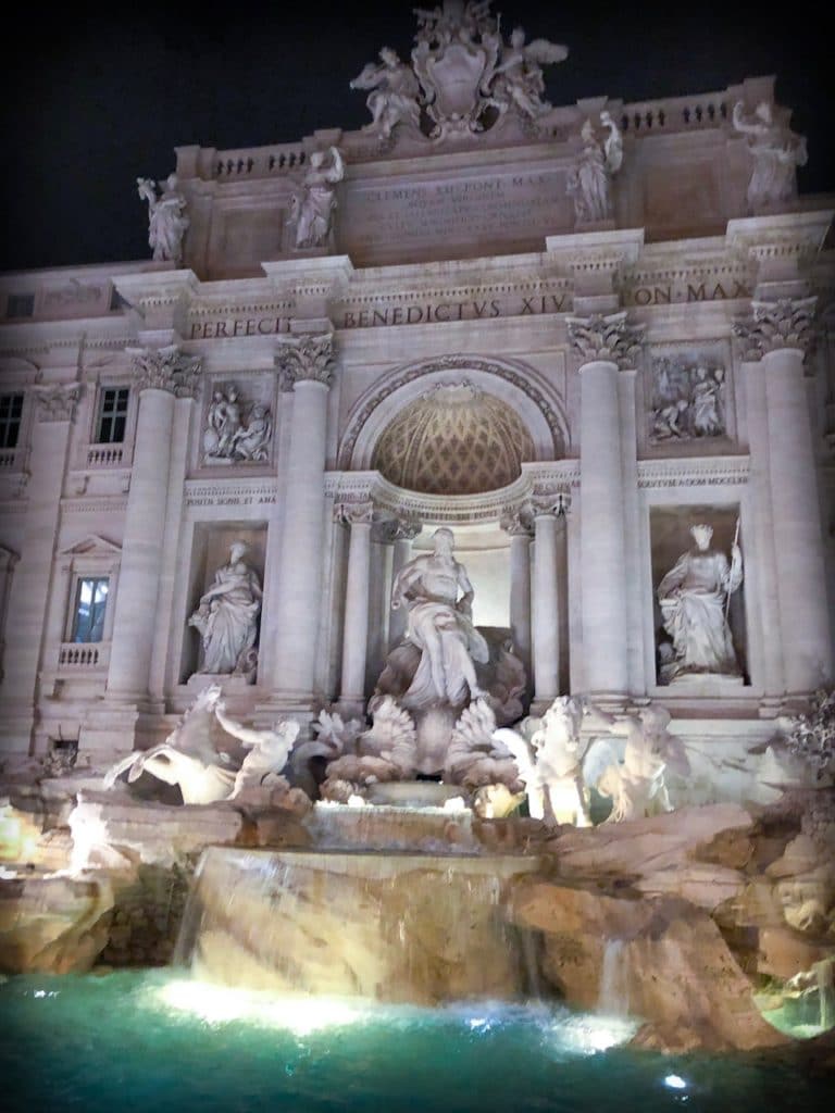 Trevi Fountain, one of the stops on the Hop On Hop Off Rome tour