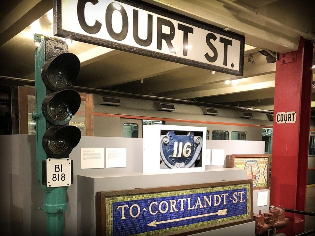 Artifacts at the New York Transit Museum, a family-friendly Brooklyn transit museum