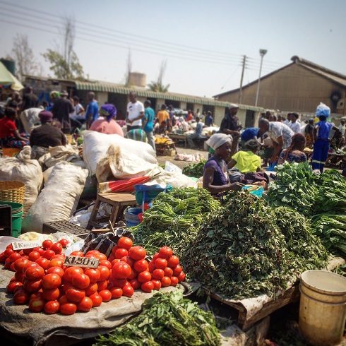 Produce at Soweto Market in Lusaka, Zambia