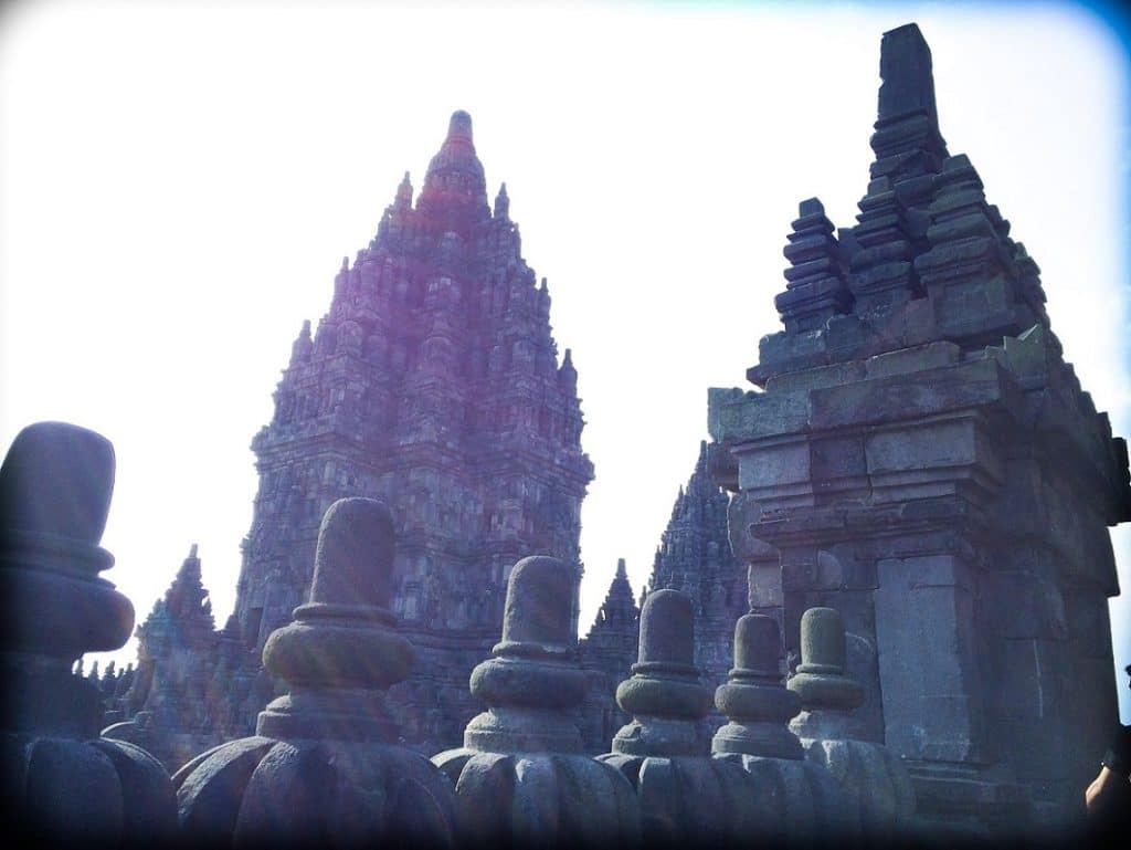 The Prambanan temple complex, a part of Indonesian culture and history.