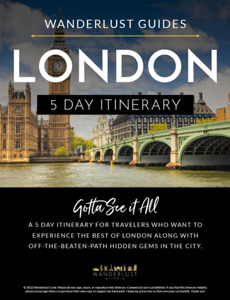 england travel itinerary 7 days