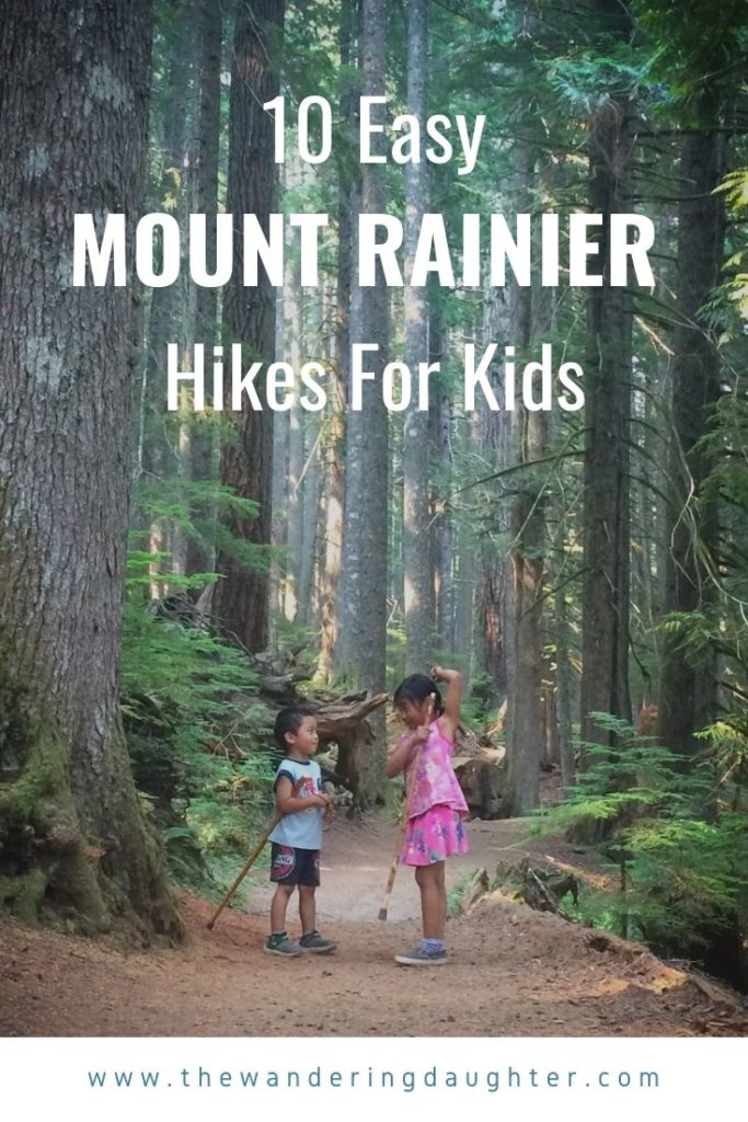 Ten Easy Mount Rainier Hikes For Kids | The Wandering Daughter | Suggestions for easy hikes for young kids at Mount Rainier National Park in Washington state.