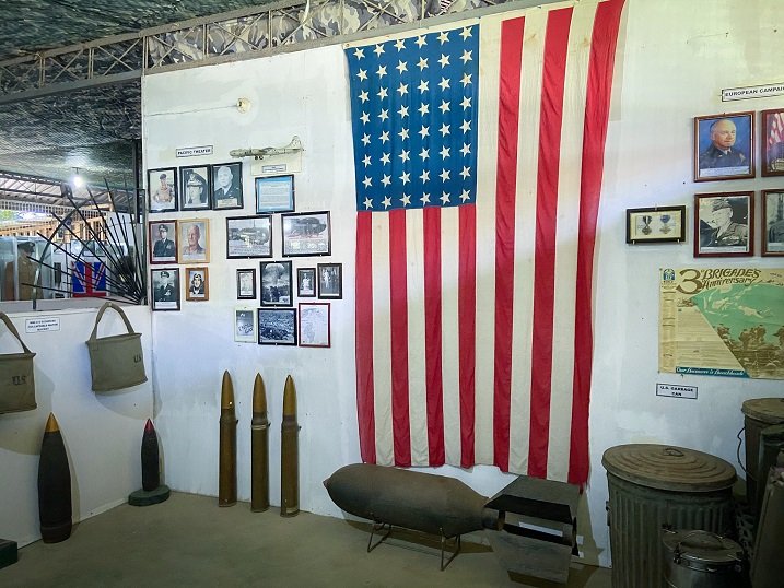 American World War II artifacts on display at the Palawan World War II Museum, one of the stops on a Puerto Princesa itinerary in the Philippines