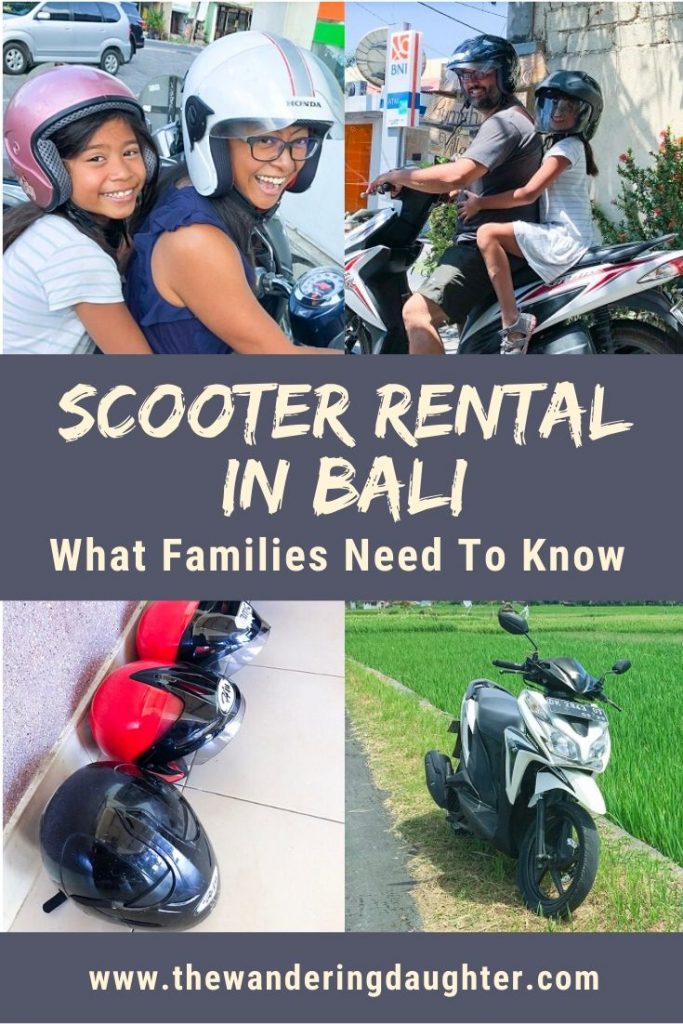 Scooter Rental In Bali: What Families Need To Know | The Wandering Daughter | Tips for families visiting Bali, Indonesia on how to do a scooter rental in Bali.