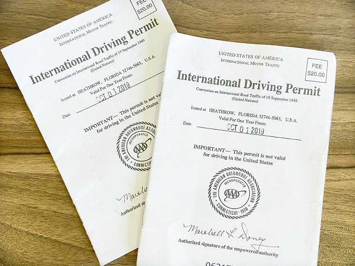 International Driving Permits to be used for a scooter rental in Bali