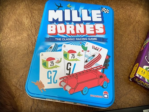 Travel card games for families: Mille Bornes